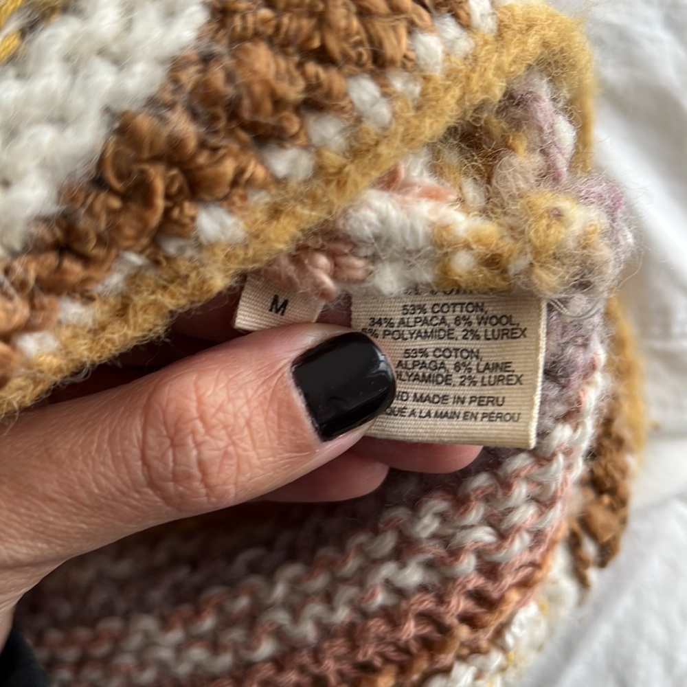 Ulla Johnson hand crochet alpaca blend sweater with lurex. Elbow sleeve - Picture 9 of 9